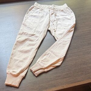 James Perse Light Beige Drawstring Jogger Pants